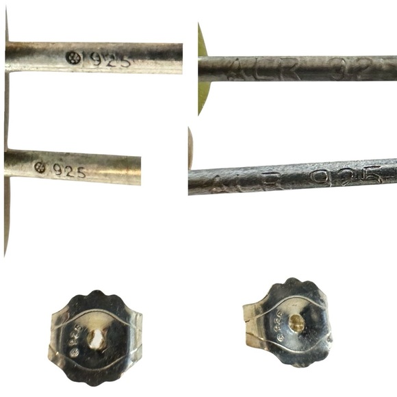 Exquisite Pear Garnet Sterling Silver Earrings - Picture 13 of 14